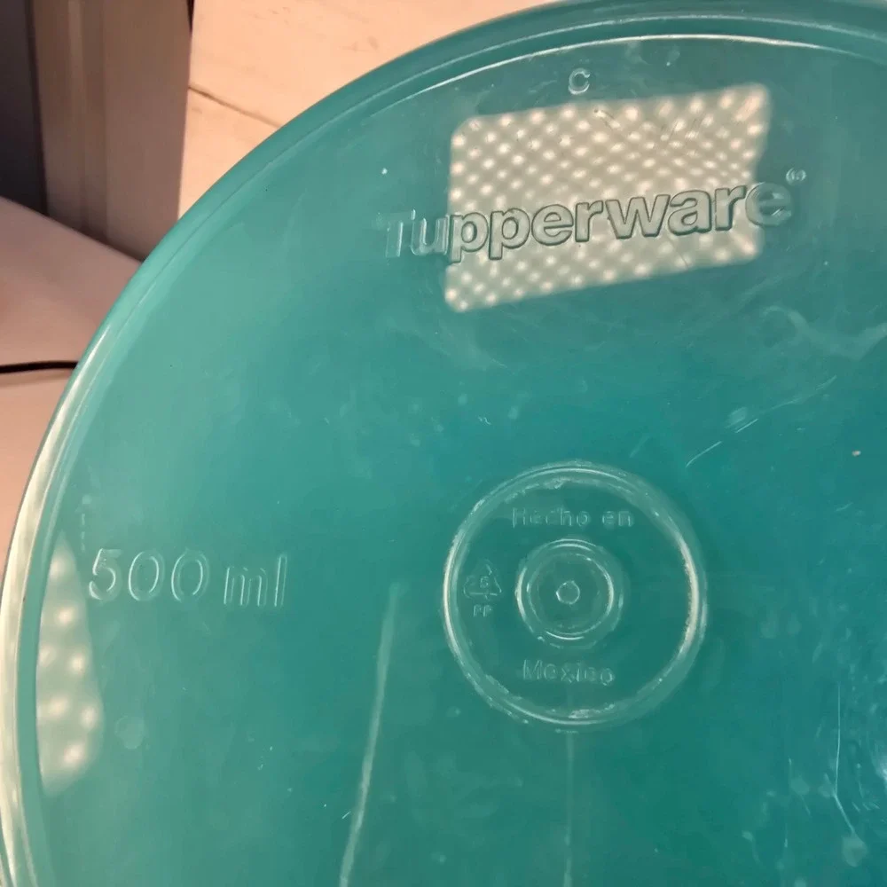 Tupperware Servalier Oval Nesting Bowl‎ Set Teal Frosted Clear 500ml 700ml 3pc